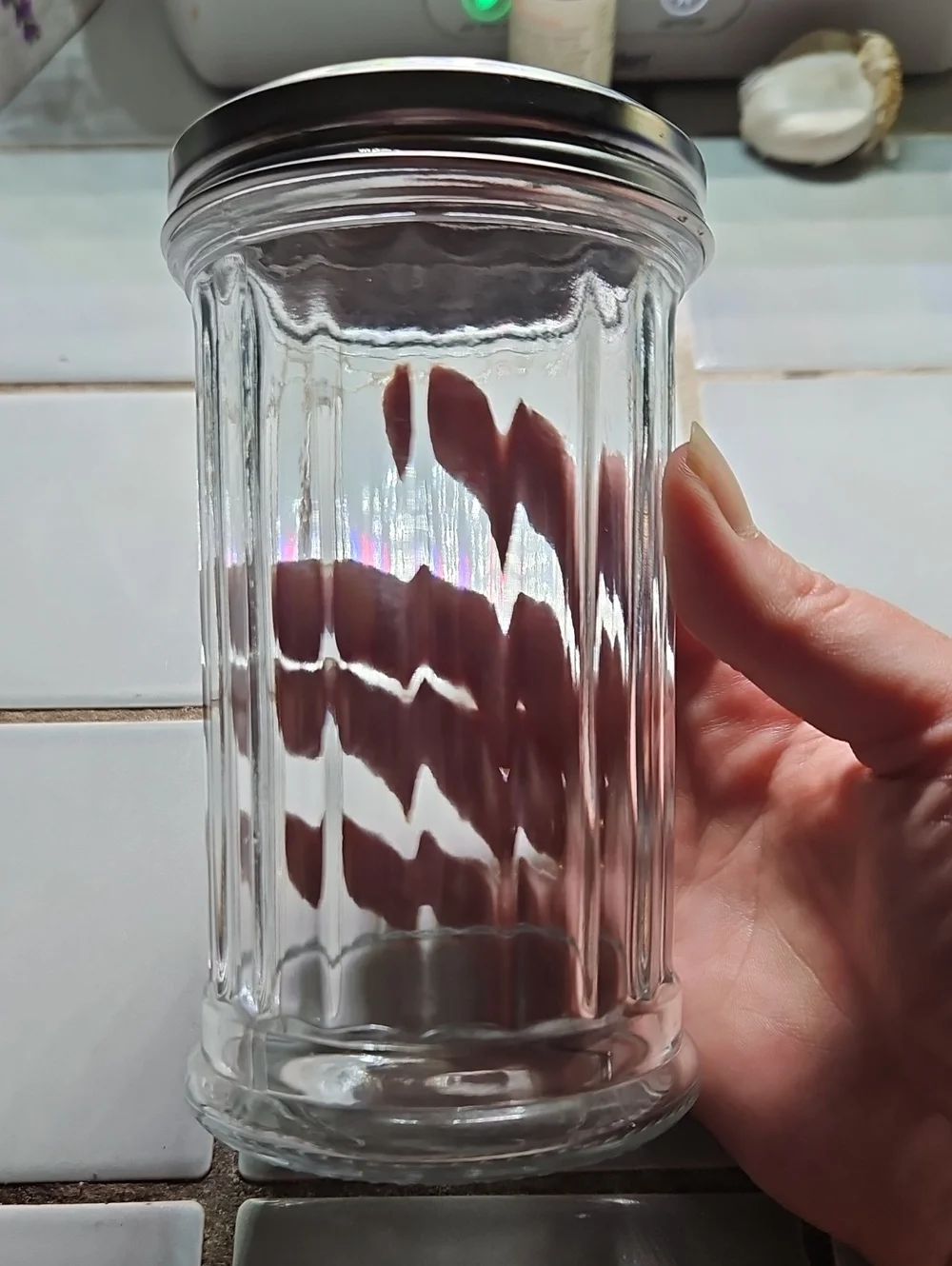 Classic Glass Sugar Shaker with Stainless Steel Lid